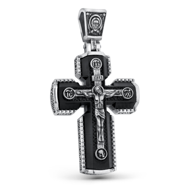 Крест с Распятием и образом Николая Чудотворца